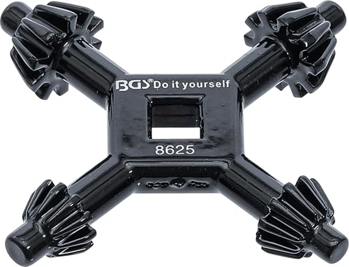 BGS Diy 8625 | Bohrfutter-Kreuzschlüssel | universal | Ø 4 /...