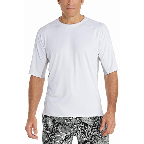 Coolibar UPF 50+ Men's Ultimate Short Sleeve Rash Guard - Sun Protective