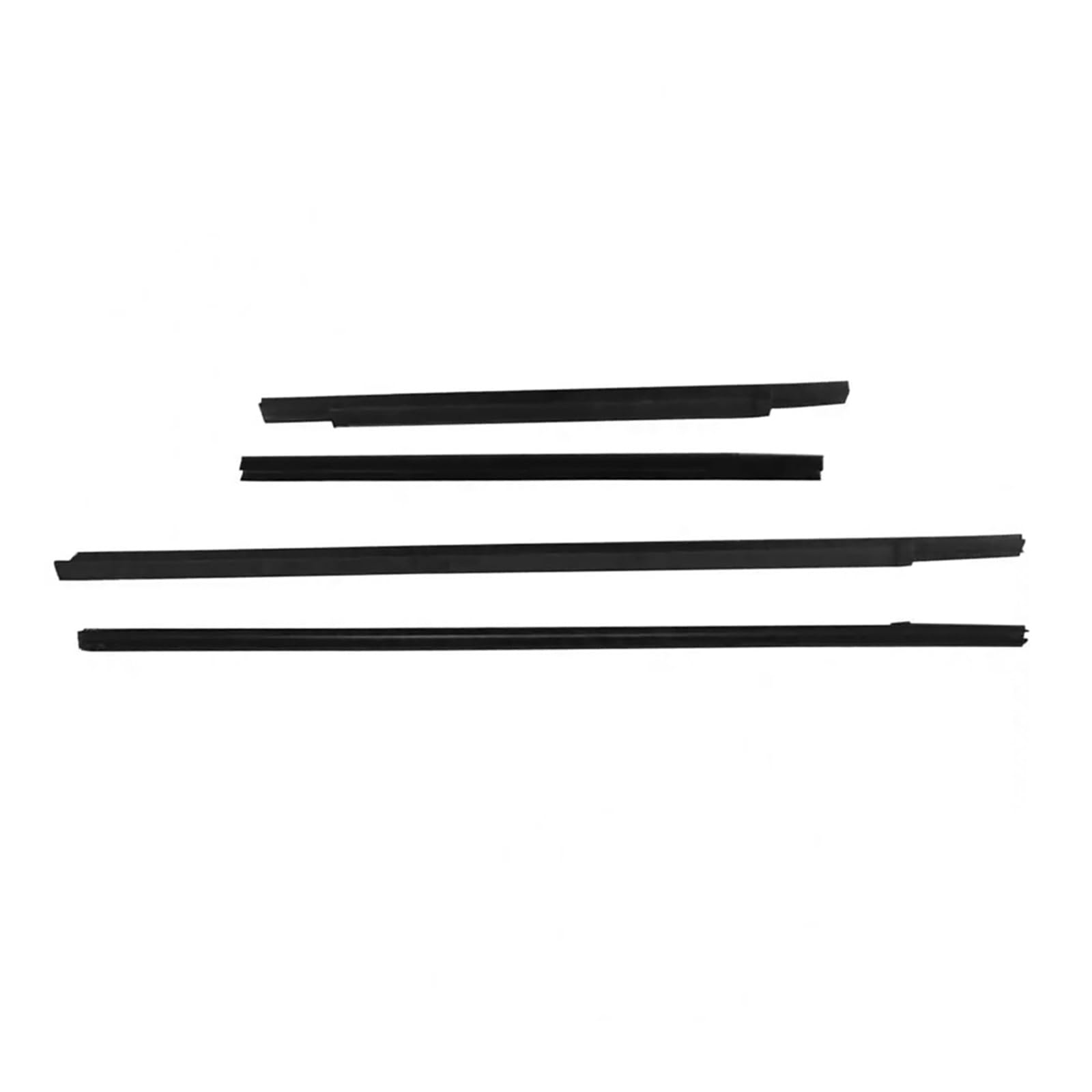 Hrqctim One Color Car Window Seals For Nissan For Frontier For Navara D22 1994-2018 Crew Cab 4Door 4Pcs Side Door Outer Sealing Belt Window Weatherstrip