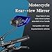 ASUBHA 2PCS Motorcycle Mirrors, Motorcycle Mirrors for Handlebar, Convex Handlebar Rear View Side Mirror with M8 M10 Bolt, Wide Angle Rear View Mirror Car Accessories for Scooter ATV UTV Dirt Bike