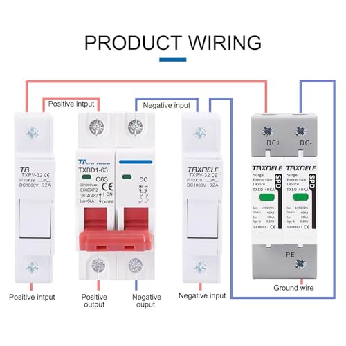 Interrupteur solaire CC 1000V protégeant la batterie contre surtension - 3