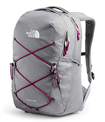 The North Face Women's Jester Backpack, Meld Grey Dark Heather/Dramatic Plum, One Size