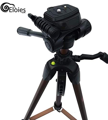 Image of Eloies Travel Series TL-51 Aluminum Tripod Stand for DSLR /Mobile Phone /SLR and Digital Camera | Combo Pack | 7 inch Table Tripod /Mobile Mount /Lapel Microphone 4Feet.