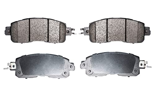 Image of Ceramic Front Brake Pads Set(D1650) Compatible With Select Nissan Altima 2013-2020, Nissan Leaf 2014-2017 Hardware Fit Included