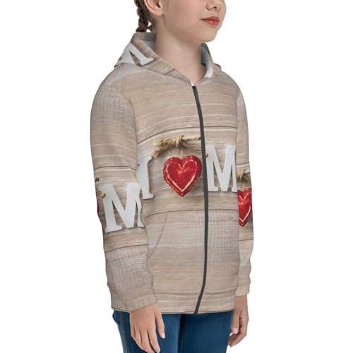 Humming Bird And Tropical Flowers Embroidery Kid Hoodies Boys Zip Up Sweatshirts Girls Pullover with Pocket4