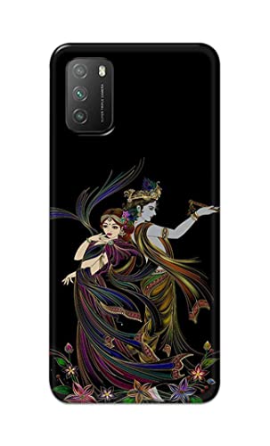 Image of Lord Radha and Krishna Hard Back Case Cover for Poco M3 Back Cover -(J5) VNS2223