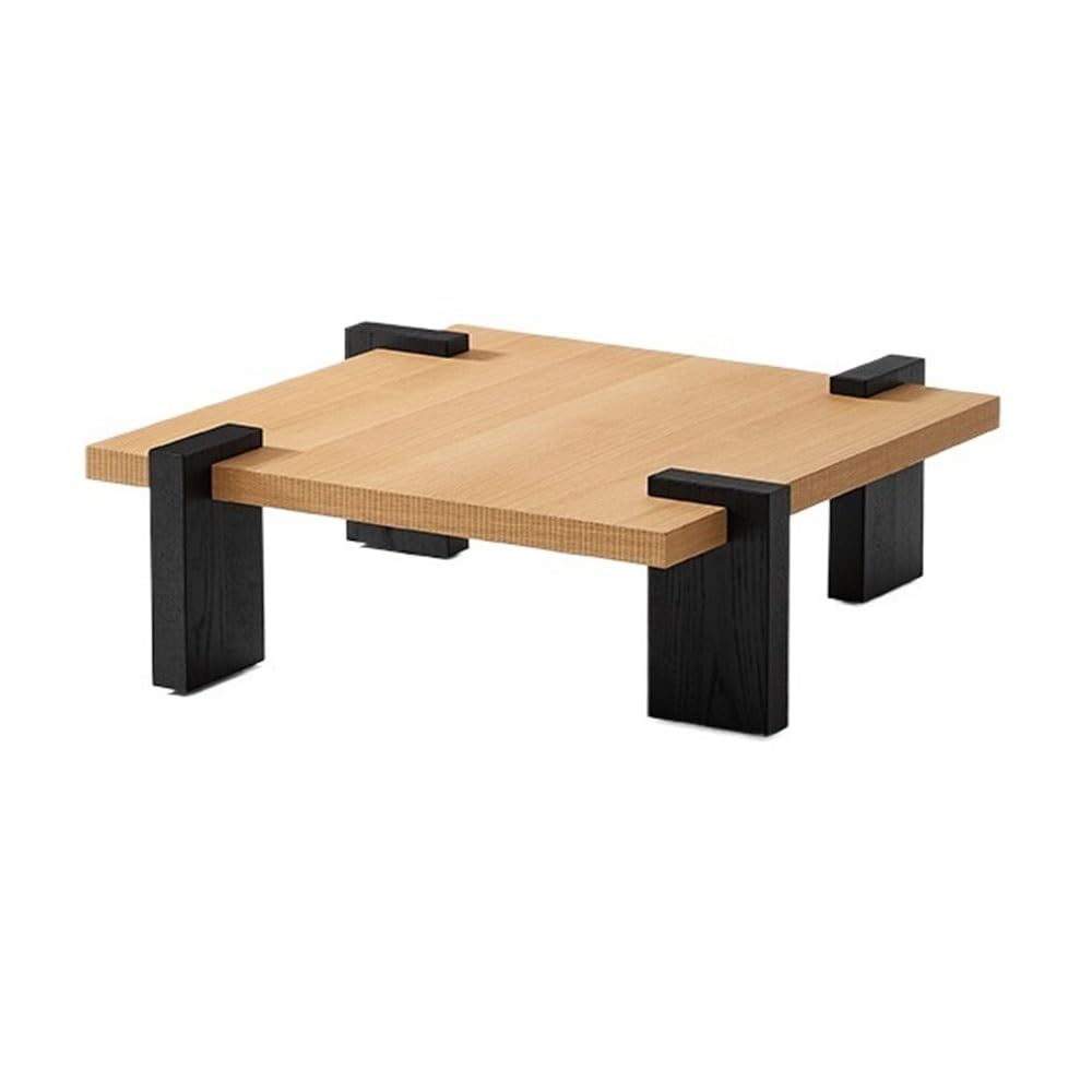 ZTHYSHOZ Side Table Moder Wooden Coffee Table Minimalist Square Living Room with Contrast Design