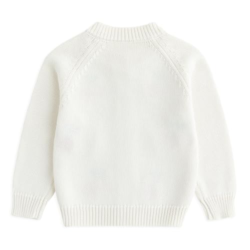 Image of Simplee kids Baby Sweater Toddler Girls Cardigan Sweater Embroidered Strawberry Knit Sweater