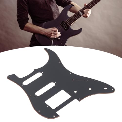 Guitar Pickguard, 3 Layer HSS Scratch Plate for Stratocaster Electric Guitars with 11 Mounting Holes Lightweight Plastic Guard - Image 4