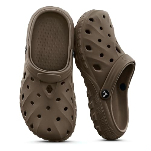Image of KEMISANT Cushioned Clogs Mules for Men Garden Beach Water Fun-Lightweight | EVA Cushioned Footbed| Arch Support | Slip-resistant | Unisex
