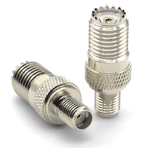 Adaptador Mini UHF PL259 a SMA conector coaxial 2 piezas miniatura 2