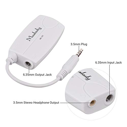 EastdallAdaptador Conversor De Música,ML-22 Guitar Audio Interface Connector Converter for Electric