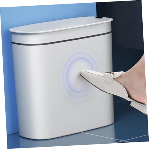 Caneca de basura automática touchless blanca 14L miniatura 5