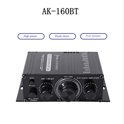 160BT Amplificateur de Puissance 2 Canaux Audio Home CinéMa Amplificateur Compatible Bluetooth avec EntréE USB/SD AUX – Image 4