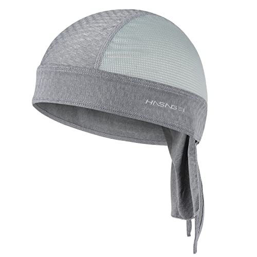 HASAGEI Bandana para Hombre y Mujer, pañuelo para la Cabeza, para Motero, Gorra para Bicicleta, Parte Inferior elástica, Transpirable, Absorbe el Sudor, de Secado rápido