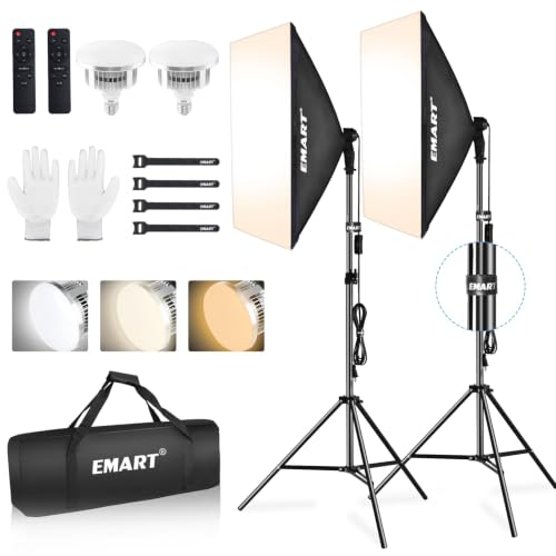 Image of EMART Softbox Lighting Kit, 85W 20 inchx28 inch Softbox for Photography Light 2Pack