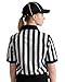 Vivrerizo Referee Shirt Costume Set - 4 Pcs Black and White Striped Ref Jersey Yellow Penalty Flag and Whistle for Halloween Umpire Football Soccer Costume Cosplay