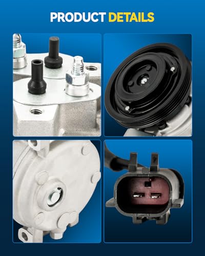 Image of PHILTOP 78399 NEW Air Conditioner AC Compressor with Clutch for Chrysler PT Cruiser 2010, 2001-2009 2.4L, 2003-2008 2.4T