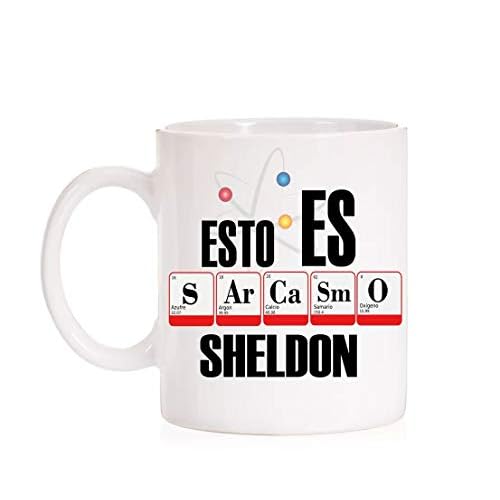 FUNNY CUP Taza Divertida. Esto es Sarcasmo Sheldon (Sarcasmo)