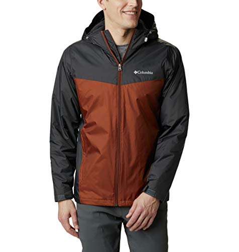 Image of Columbia Men's Glennaker Sherpa Lined Rain Jacket, Waterproof
