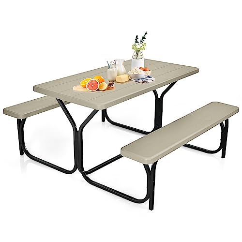 KENOBEE Housse De Table Et Banc De Pique-nique De 2,4 M, Nappe De Camping Essentials Pour Camping-car, Imperméable, Coupe-vent, élastique, Pour L'extérieur, 243,8 Cm, Pour Tables Et Sièges
