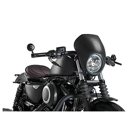 Customacces AZ1107N förklädsskiva Anarchy modell matt svart Harley Davidson Sportster 883 Superlow 11 tum – 19 tum