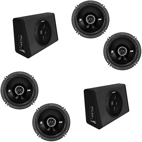 Kicker (2) 11PT250 Powered Enclosure & (2) 43DSC6504 6.5