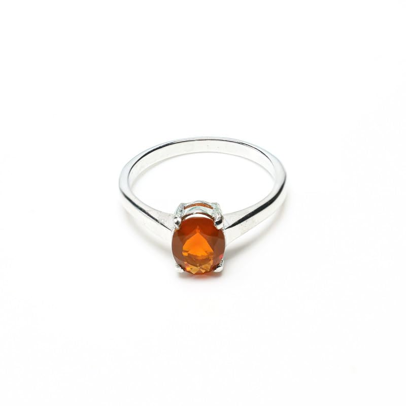 Bague en pierre à taille ovale en argent pour sublimer vos mains