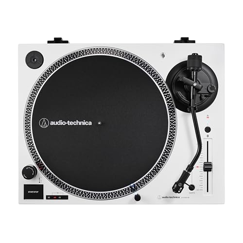 Image of Audio-Technica AT-LP120XBT-USB-WH Wireless Direct-Drive Turntable (Analog, Wireless & USB), Fully Manual, 3 Speed, Convert Vinyl to Digital, Built-in Pre-Amp, White