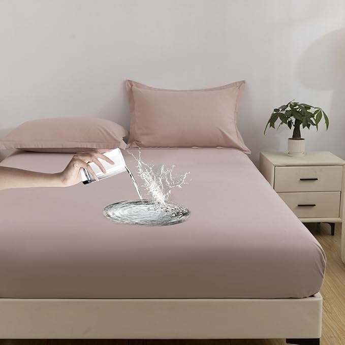 Drap-Housse Respirant avec Élastique Tout Autour - Protection Jade 180x200