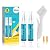 Grout Pen White Large Size 20ml 2 Pack with 2 Replacement Nibs and 1 Cleaning Brush, Grout Shine Paint Grout Whitener Coating Touch Up Repair Marker - Restore and Renew Grout Line Tile Gap