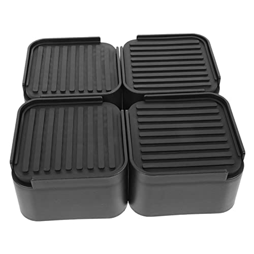 Unomor Heavy Duty Bed Risers 4pcs Furniture Risers Pad 4 Inch Desk Table Lifts Pad for Home and Office Use