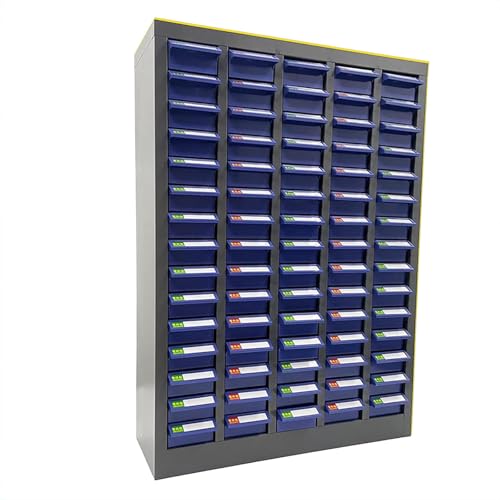 Wytrzymała metalowa szafka na narzędzia i osprzęt, organizer garażowy z regulowanymi półkami, zestaw akcesoriów warsztatowych, wymiary: 154 x 76,8 x 22 cm
