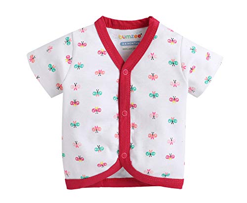 Image of Bumzee Front Open Half Sleeves T-Shirt for Baby