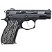 G10 Grips for CZ 75 Compact, Snake Scale Texture, Cool Hand Brand Grey/Black