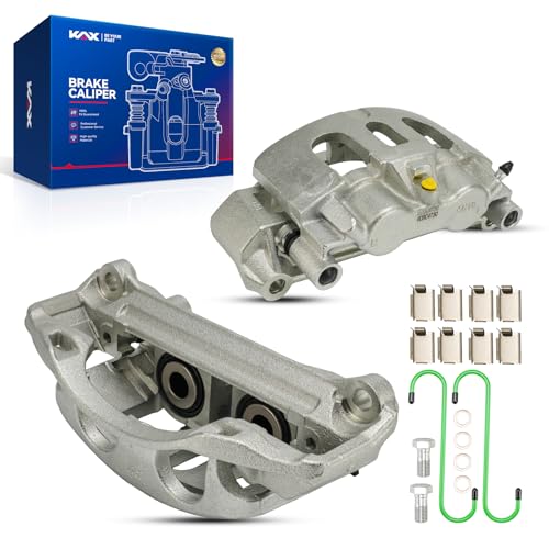 Image of KAX Disc Brake Caliper Assembly Fit for Ford F-150 2012 2013 2014 2015 2016 2017 2018 2019 2020, #18B5404+18B5405 brake caliper, Front Left and Right, Driver and Passenger Side