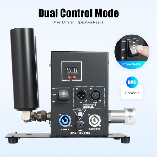 Máquina de CO2 portátil para DJ con doble boquilla, 150W miniatura 3