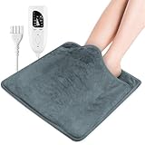 CLIUNT Chauffe-pieds électrique, Avec 6 niveaux de température et 4 fonctions d'arrêt de m...