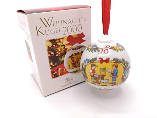 Hutschenreuther - Weihnachtskugel 2000 - Kugel aus Porzellan -...