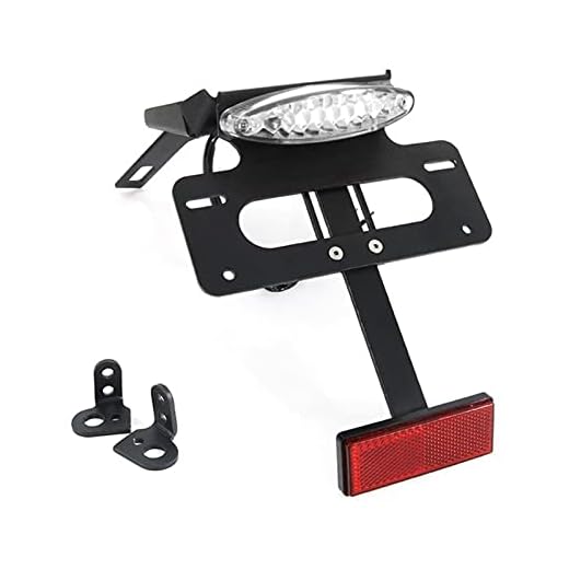 Motorcykelnummerplåthållare Motorcykel tillbehör till K-T-M 690 Enduro 690 SMC 690 SMCR Svans städad plåthållare konsol motorcykel fender eliminator kit (Color : Clear)