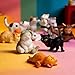 Beauy Girl 18 Pcs Deluxe Cat Figurines Playset, Cute Cat Figures, Mini Cat Figure Collection Playset, Cupcake Topper