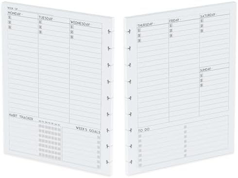 2 Pack)9 Disc Discbound Refill Paper, Loose Leaf Paper, 9 - View #11