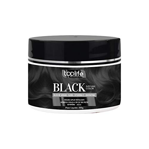 Máscara Capilar Matizadora Preta Black Toplife 250g
