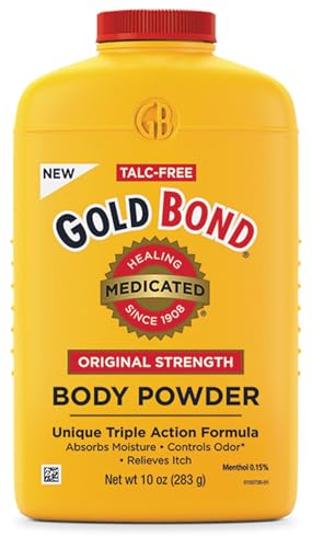Gold Bond Medicated Original Strength Body Powder, 4 oz., Talc-Free, Anti-Itch, Absorbs & Cools