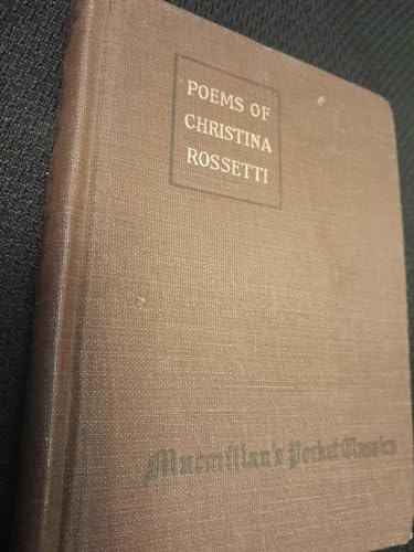 Selected poems of Christina G. Rossetti, (Macmi... B000865HGI Book Cover