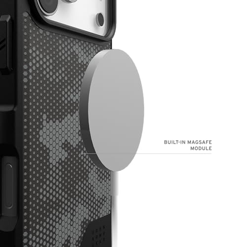 Image of Urban Armor Gear UAG Metropolis LT Magnetic Compatible, Rugged Shockproof Anti-Slip Military Grade Protective Case /Cover Designed for iPhone 17 Pro Max (2025) - Micro Hex Camo Graphite