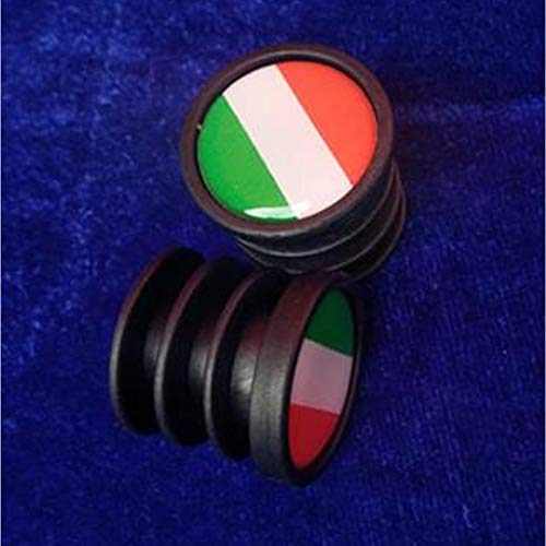 Homyl 1 par de plugues de extremidade de guidão com bandeira nacional para mountain bike – 22 mm de
