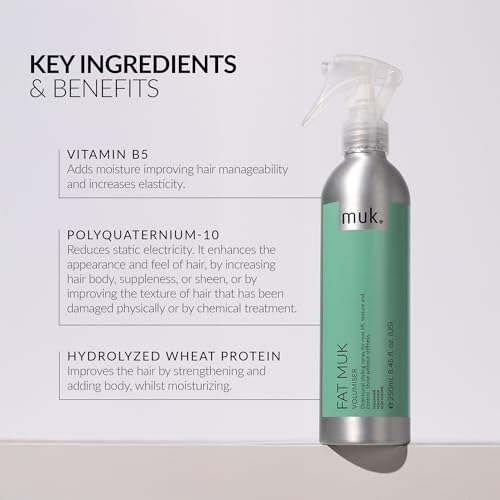 MUK Fat Volumiser spray para volumen y brillo cabello 250ml miniatura 4