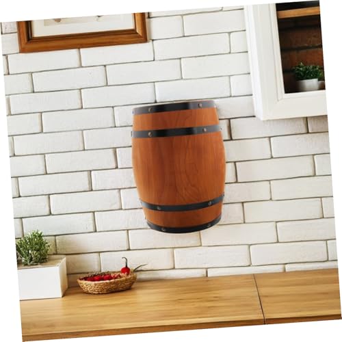 Tonneau à vin bois pour décoration murale de bar et maison - 6
