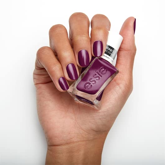 Miniatura 8 de Essie Gel Couture - Esmalte de uñas de larga duración, vegano sin 8, morado vibrante, Paisley The Way, 0.46 onzas líquidas